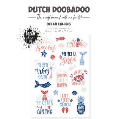 Dutch Doobadoo Dream Plan Do Ocean Calling - Sticker Sheet