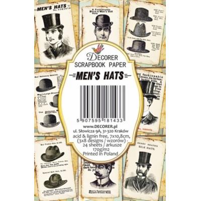 Decorer Mini Paper Pack - Men’s Hats