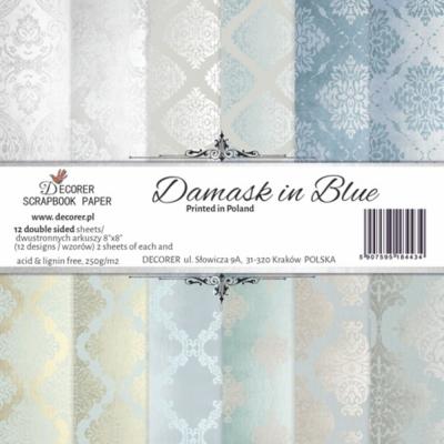 Decorer Paper Pack - Damask in Blue