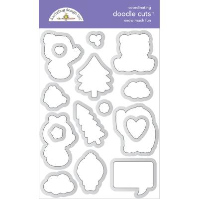 Doodlebug Snow Much Fun - Outline Dies