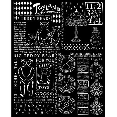 Stamperia Brocante Antiques Stencil - Teddy Bear