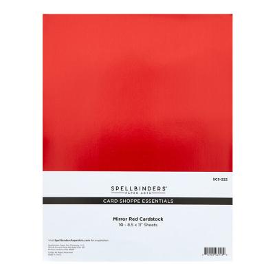 Spellbinders Mirror Cardstock - Red