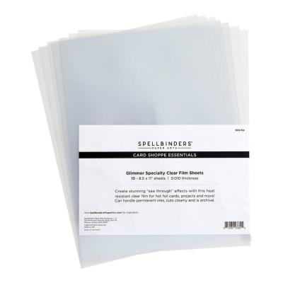 Spellbinders Glimmer Specialty Clear Film Sheets