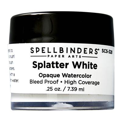 Spellbinders Splatter White Opaque Watercolor