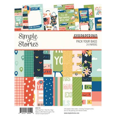 Simple Stories Pack Your Bags - Paper Pad