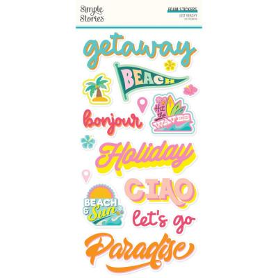 Simple Stories Just Beachy - Foam Stickers