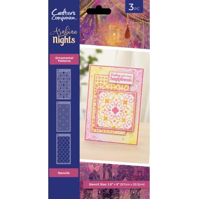 Crafter's Companion Arabian Nights Stencils - Ornaments Patterns