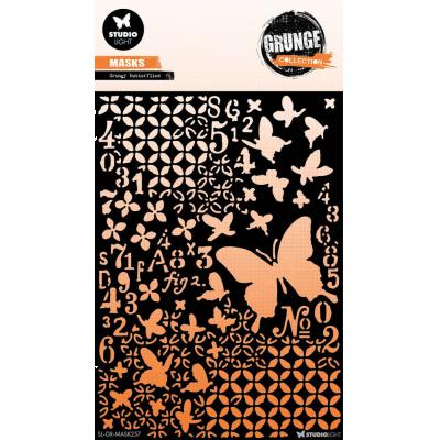 StudioLight Grunge Stencil - Grunge Butterflies