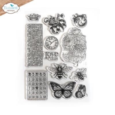 Elizabeth Craft Designs Stempel - Love & Roses