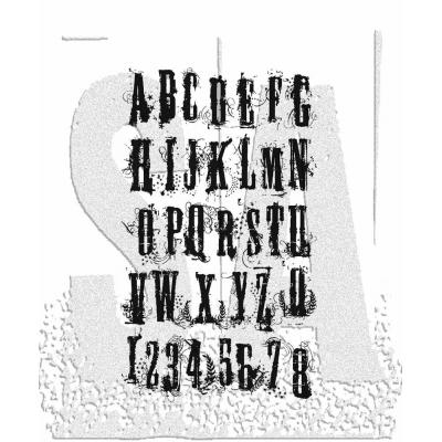 Stampers Anonymous Tim Holtz Stempel - Grunge Alphabet