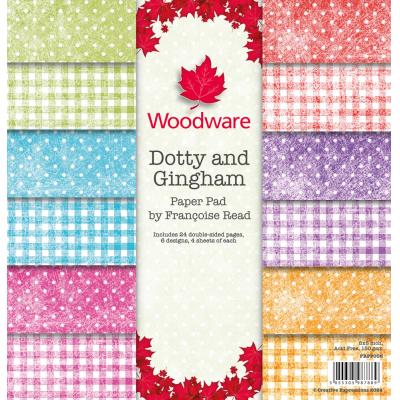 Woodware Paper Pad - Dotty And Gingham