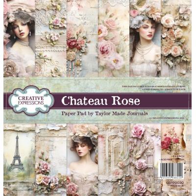 Creative Expressions Taylor Made Journals 8x8 Inch Paper Pad Chateau Rose