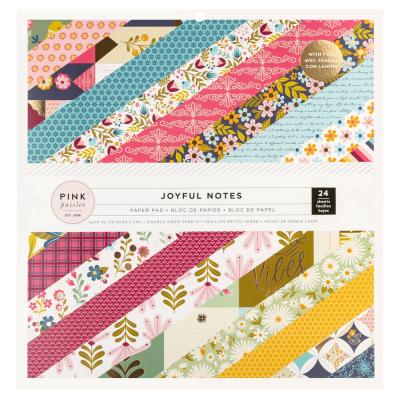 American Crafts Pink Paislee Joyful Notes - Paper Pad