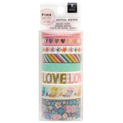 American Crafts Pink Paislee Joyful Notes - Washi Tape Spools