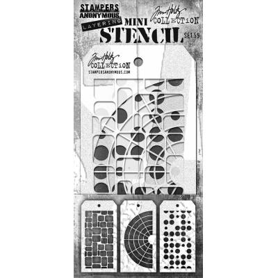 Stampers Anonymous Tim Holtz Mini Stencil Set #59