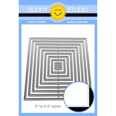 Sunny Studios Cutting Dies - Stitched Square