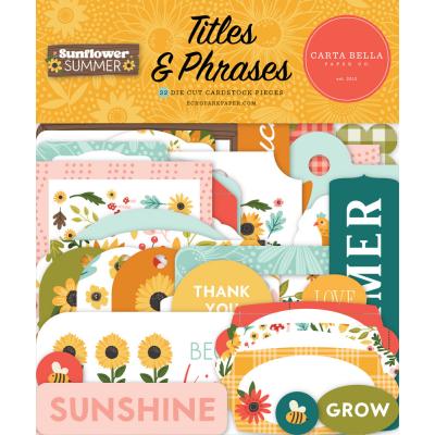 Carta Bella Sunflower Summer - Titles & Phrases