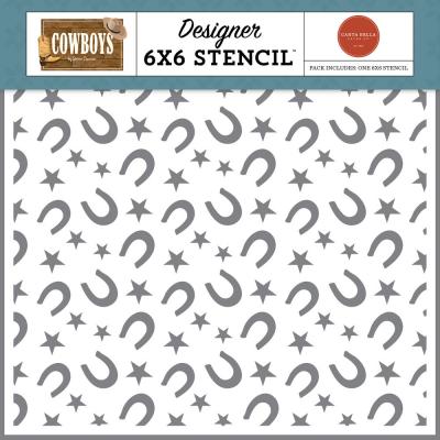 Carta Bella Cowboys - Horseshoe And Stars
