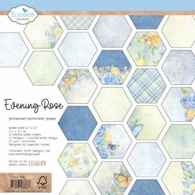 Elizabeth Craft Designs Evening Rose - Patterned Cardstock Paper