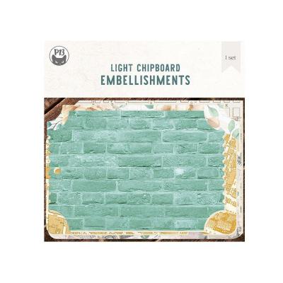 P13 Travel Journal - Light Chipboard Embellishments