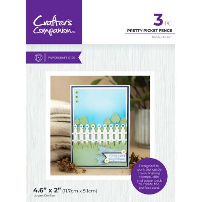 Crafter's Companion Garden Collection Metal Dies - Pretty Pickett Fence