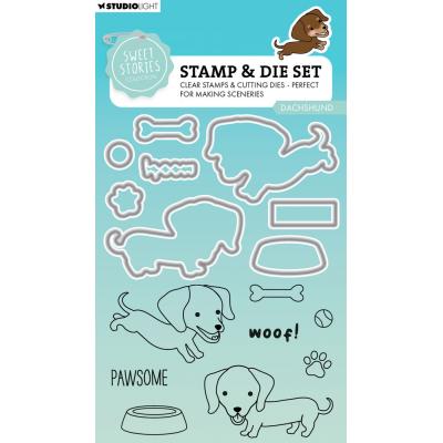 StudioLight Sweet Stories Stempel & Stanzen - Dachshund