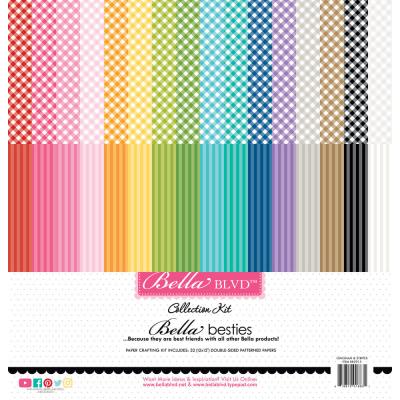 Bella BLVD Gingham & Stripes Rainbow
