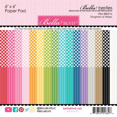 Bella BLVD Gingham & Stripes Rainbow