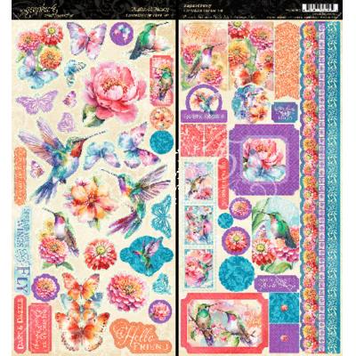 Graphic45 Flight of Fancy - Cardstock Sticker Set