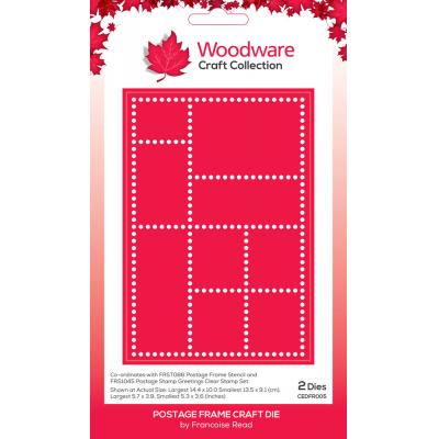 Woodware Craft Die - Postage Frame