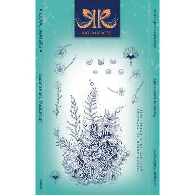 Katkin Krafts Stempel - Coral Waters