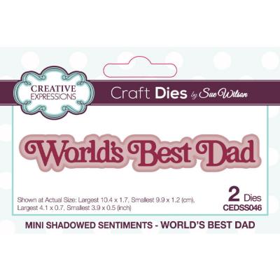 Creative Expressions Sue Wilson Craft Die - World's Best Dad