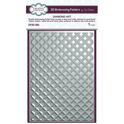 Creative Expressions 3D Embossing Folder - Diamond Art