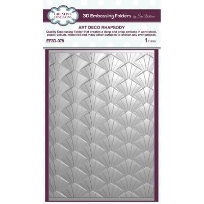 Creative Expressions 3D Embossing Folder - Art Deco Rhapsody