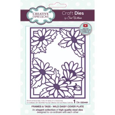 Creative Expressions Sue Wilson Craft Die - Wild Daisy Cover Plate