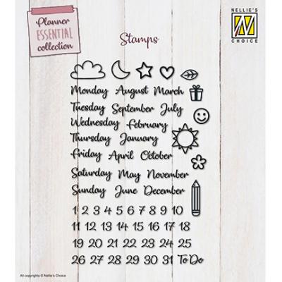 Nellie's Choice Stempel - Planner Essentials EN