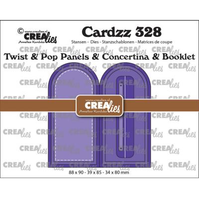 Crealies Cutting Dies - Twist & Pop Panels & Concertina & Booklet