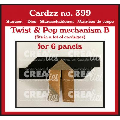 Crealies Cutting Dies - Twist & Pop Mechanism B