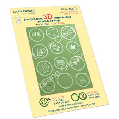 Leane Creatief Wax Seal Collection 3D Embossing Folder - Party & Summer