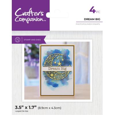 Crafter's Companion Split Space Stamp & Die - Dream Big