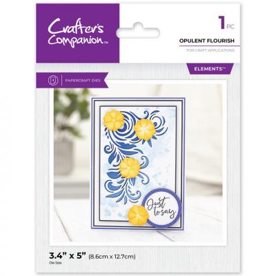 Crafter's Companion Large Flourish Corner Dies - Opulent Flourish