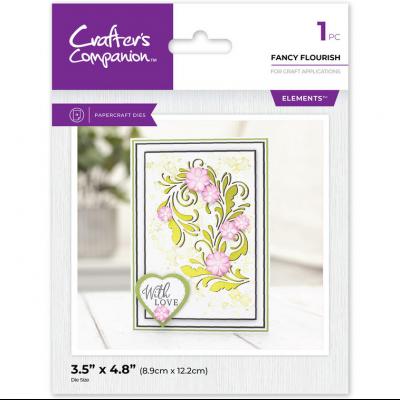 Crafter's Companion Large Flourish Corner Dies - Fancy Flourish