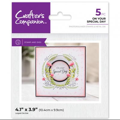 Crafter's Companion Floral Aperture Stamps & Dies - On Your Special Day