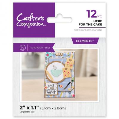 Crafter's Companion Kitchen Mini Collection Metal Die - Here for the Cake