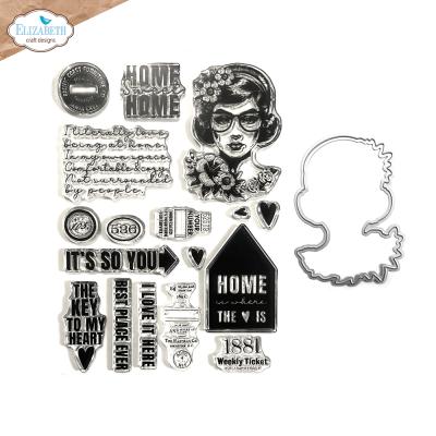 Elizabeth Craft Designs Favorite Humans Stempel - Frida at Home
