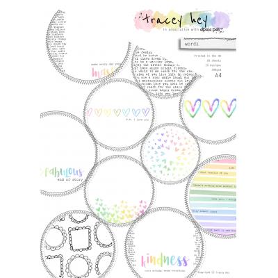 Tracey Hey Paper Pad - Words