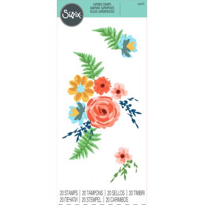 Sizzix Stempel - Painted Florals