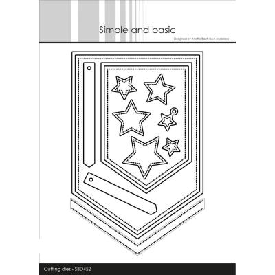 Simple and Basic Cutting Dies - Fishtail with Stars