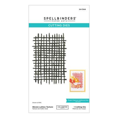 Spellbinders Etched Dies - Woven Lattice Texture