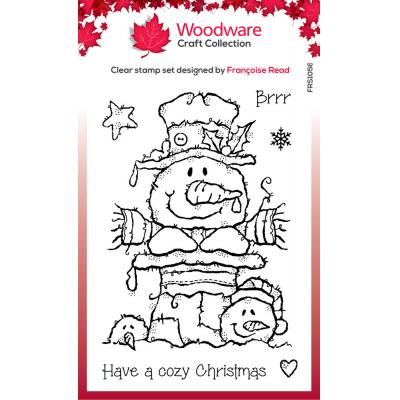 Woodware Stempel - Top Hat Snowman